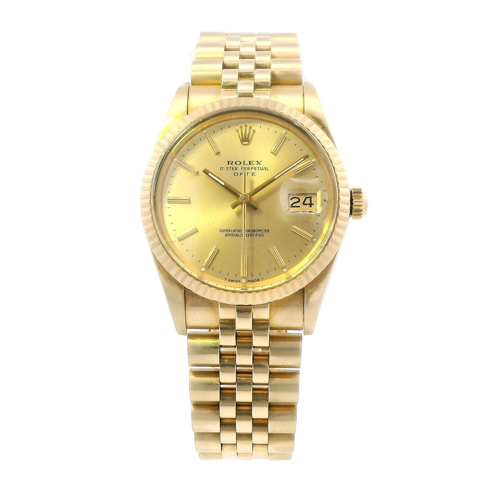 Rolex YG 34mm Date 15037