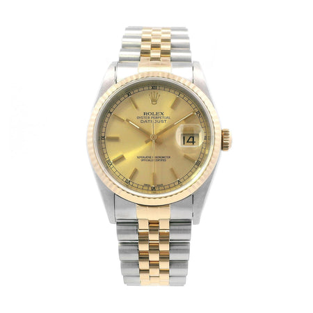 Rolex Datejust 18k YG/SS 36mm 16233