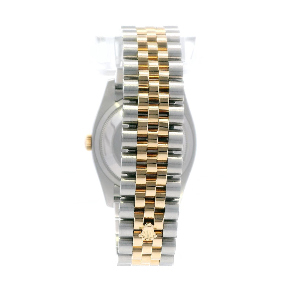 Rolex Datejust 18k YG/SS 36mm 116233 Floral Dial