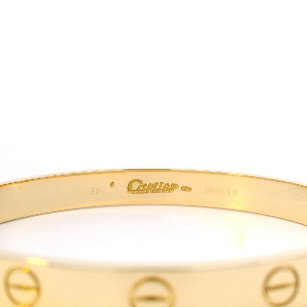 Cartier Love Bracelet YG sz 16