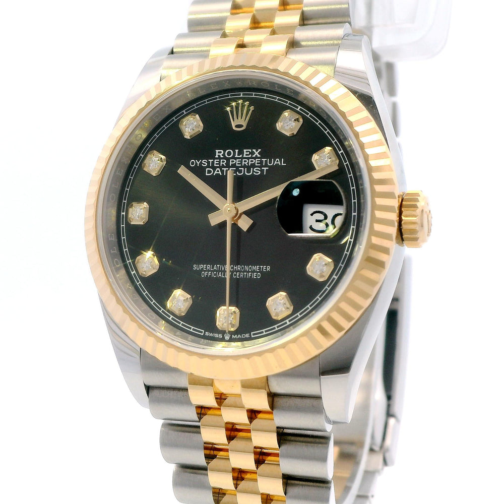 Rolex Datejust 36mm Black Diamond Dial 126233