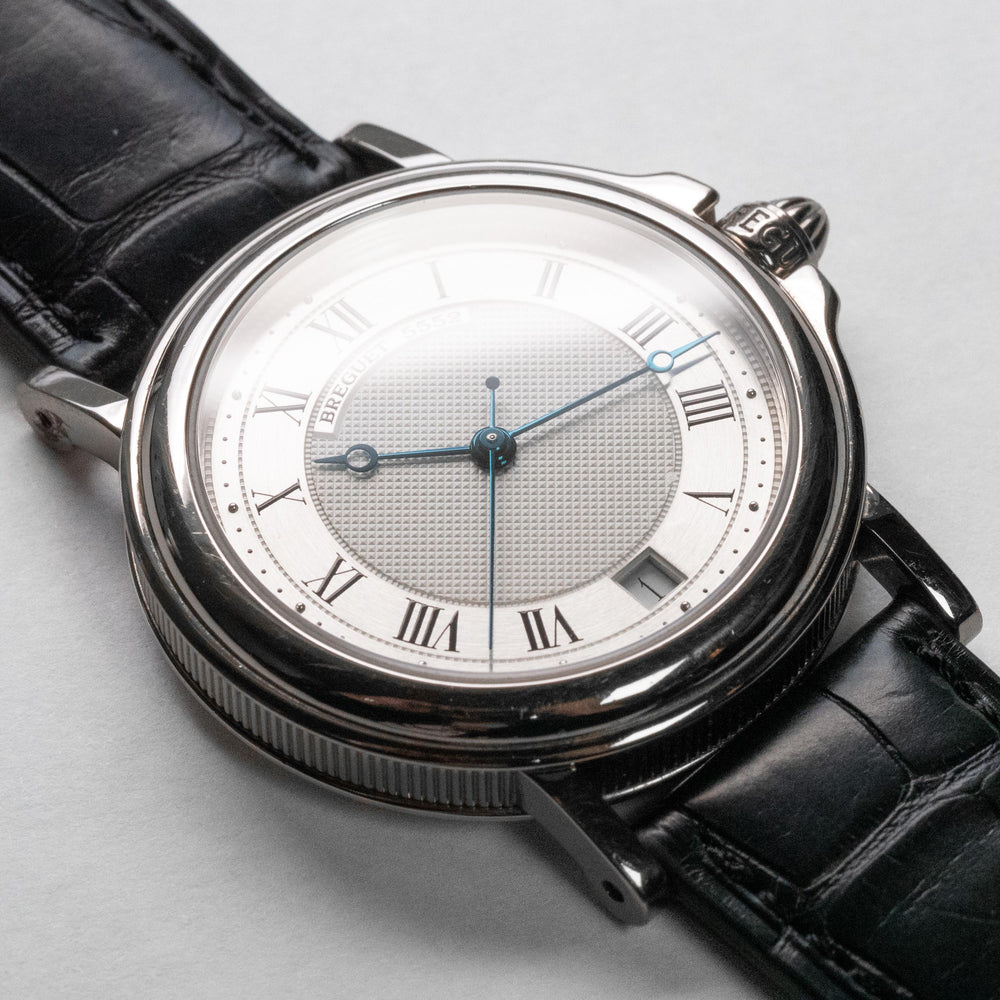 Breguet Marine 36mm 18k WG Engraved Back Custom Band