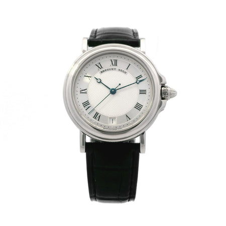 Breguet Marine 36mm 18k WG Engraved Back Custom Band