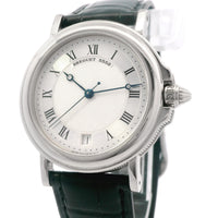 Breguet Marine 36mm 18k WG Engraved Back Custom Band