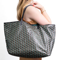 Goyard Limited Edition Turquoise Claire Voie St. Louis GM Shopping Tote