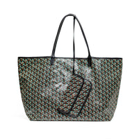 Goyard Limited Edition Turquoise Claire Voie St. Louis GM Shopping Tote