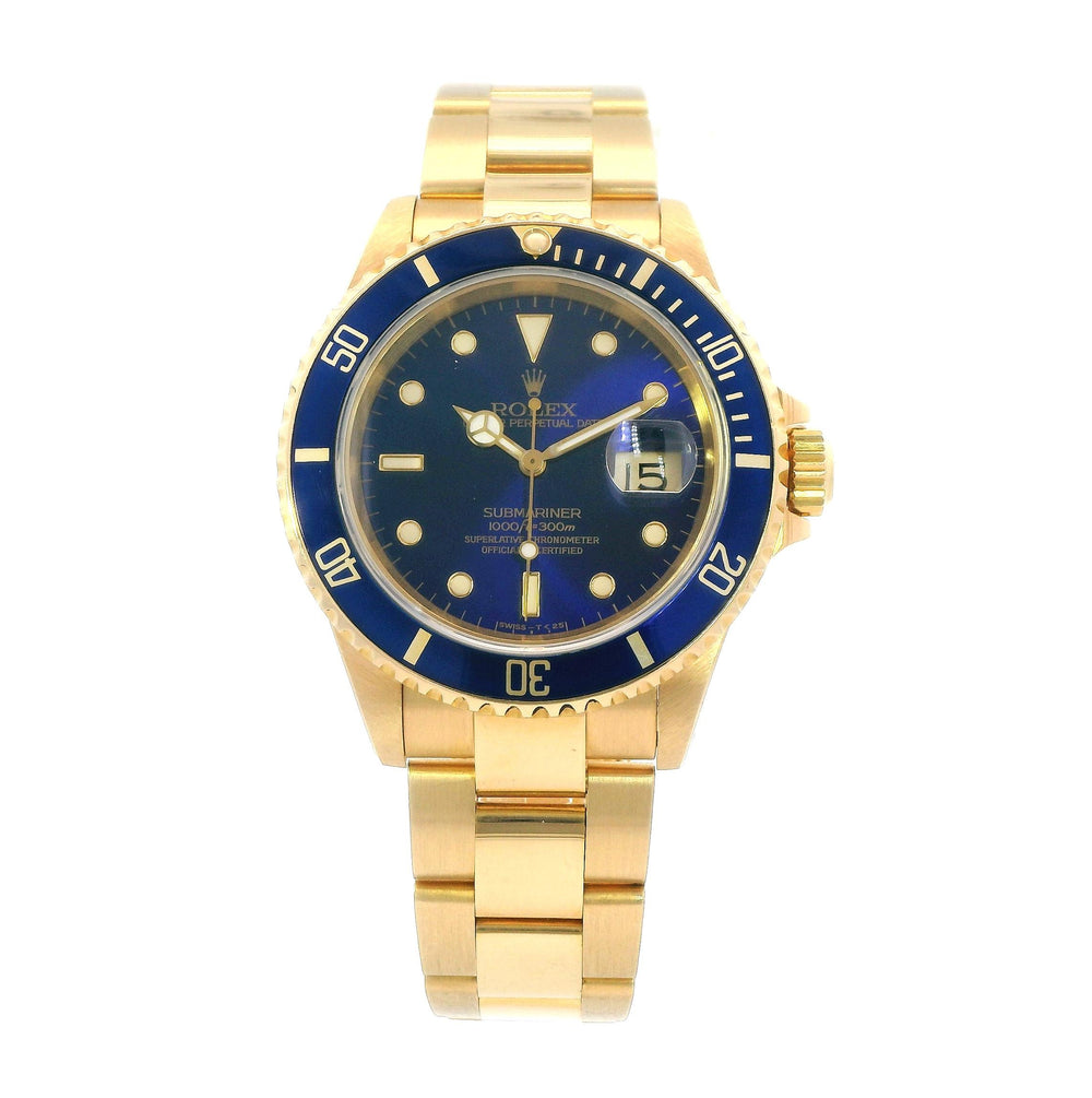 Rolex Sub 18k YG Blue