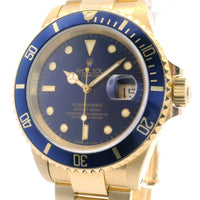 Rolex Sub 18k YG Blue