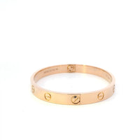 Cartier Love Bracelet 18K Rose Gold Sz 17
