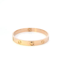 Cartier Love Bracelet 18K Rose Gold Sz 17