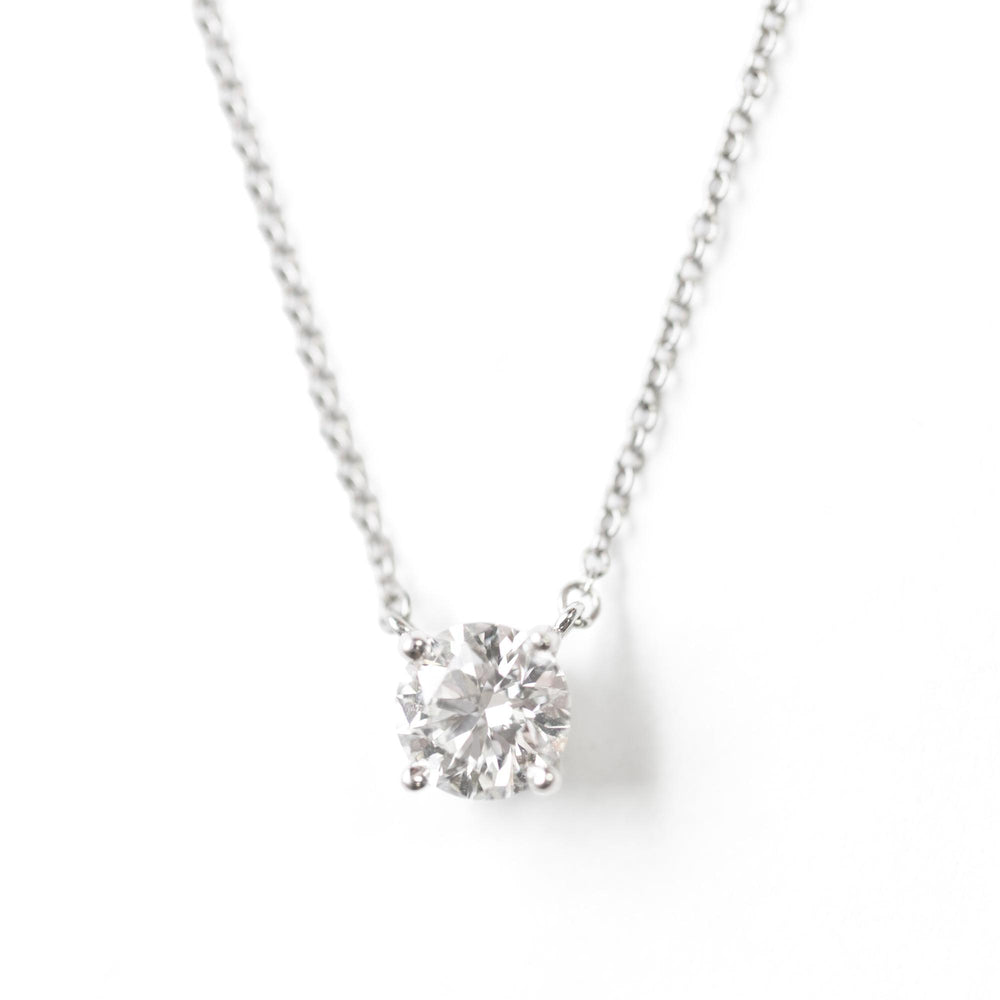 Tiffany 1ct Diamond Pendant Necklace