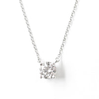 Tiffany 1ct Diamond Pendant Necklace
