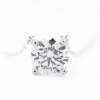 Tiffany 1ct Diamond Pendant Necklace