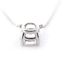 Tiffany 1ct Diamond Pendant Necklace