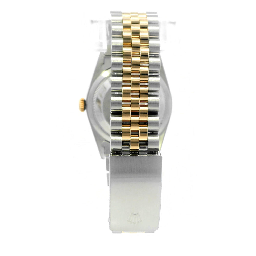 Rolex Datejust SS/YG 36mm Black Diamond Dial