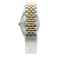 Rolex Datejust SS/YG 36mm Black Diamond Dial