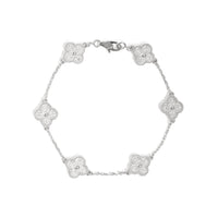 Van Cleef & Arpels Sweet Alhambra 6 motif 18KWG Bracelet w/Dia