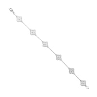 Van Cleef & Arpels Sweet Alhambra 6 motif 18KWG Bracelet w/Dia