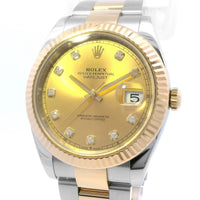 Rolex Datejust 41mm  SS/YG Diamond Dial 126333