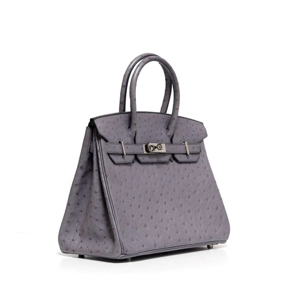 Hermès Birkin 30 Gris Ostrich (2011)