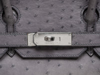 Hermès Birkin 30 Gris Ostrich (2011)