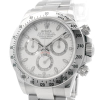 Rolex Daytona SS White Dial 116520 B&P
