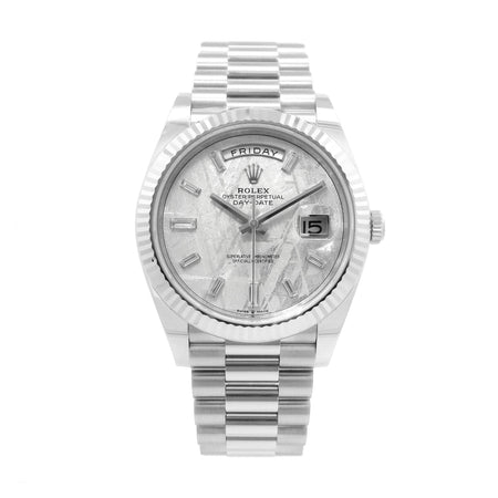 Rolex 40mm Day-Date Plat. Meteorite Dial 228236