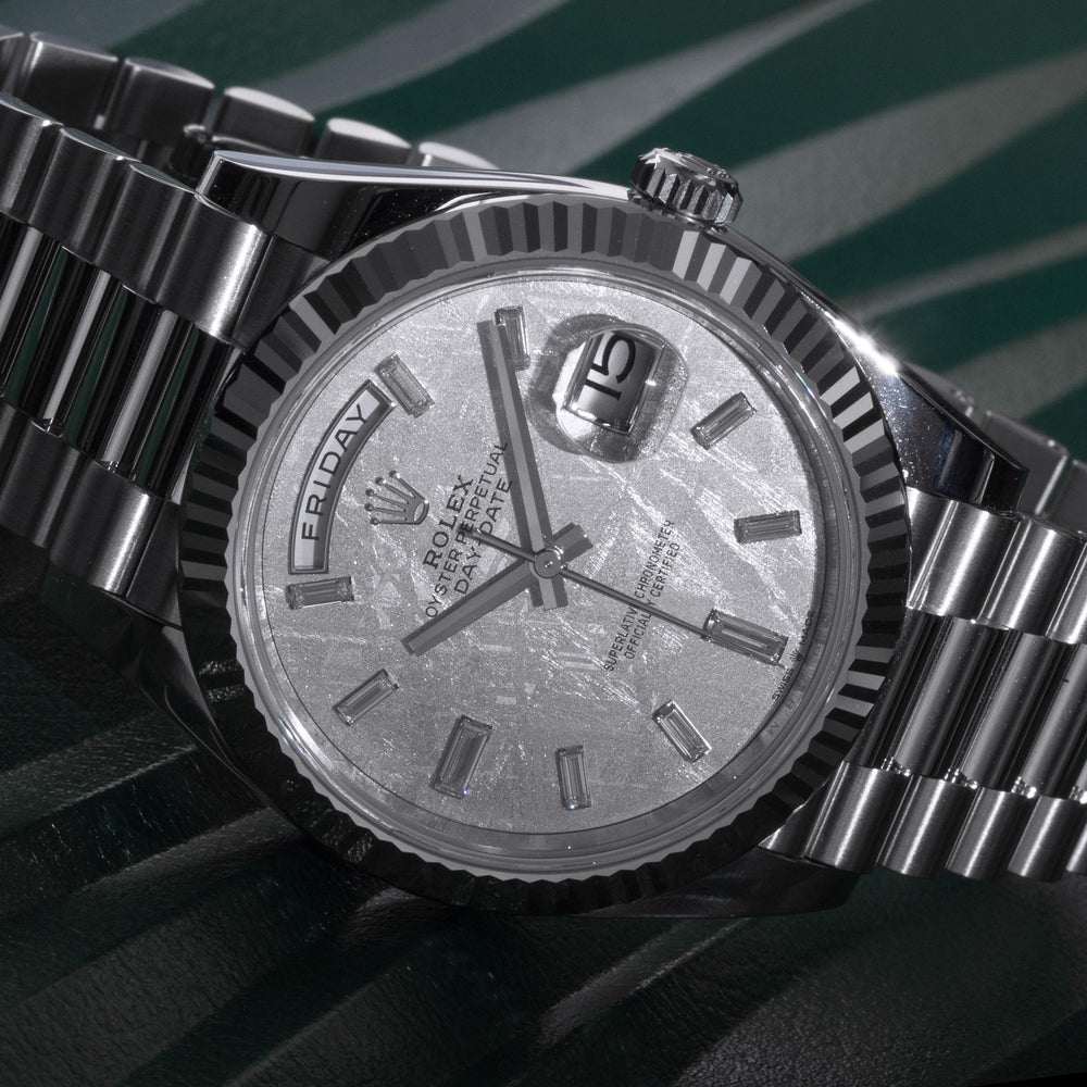 Rolex 40mm Day-Date Plat. Meteorite Dial 228236