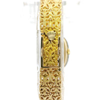 Vintage Ladies Rolex 18ky Mesh Band Diamond Bezel 8199