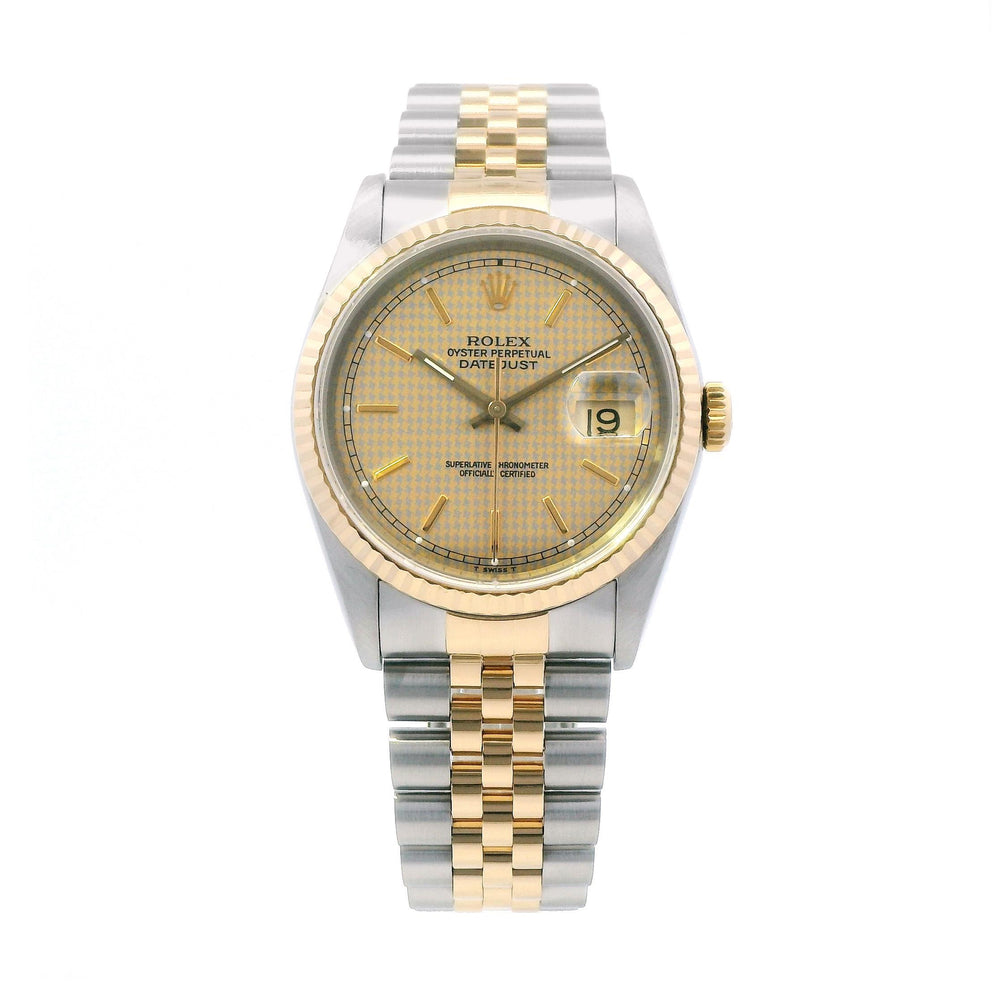 Rolex Datejust 36mm Houndstooth Dial 16233