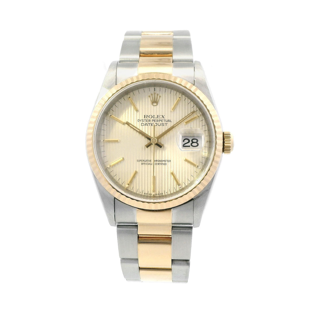 Rolex 36mm Datejust SS/YG 16233