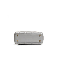 Christian Dior Silver Mini Lady Bag