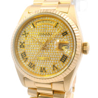 Rolex Day Date 18ky Diamond Dial 18083