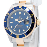 Rolex Submariner Bluesy SS/YG 16613 Papers