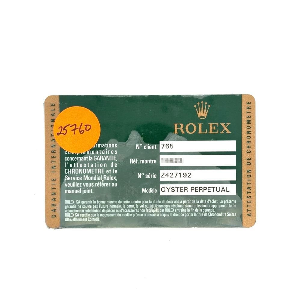 Rolex Yacht Master SS/YG 16623 card