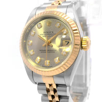 Rolex Datejust 26mm SS/YG Diamond dial 69173