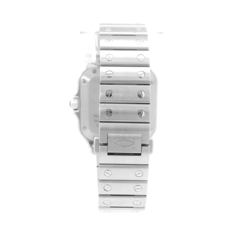 Cartier Santos SS Large w/Diamonds 4075