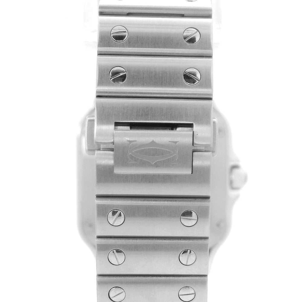 Cartier Santos SS Large w/Diamonds 4075