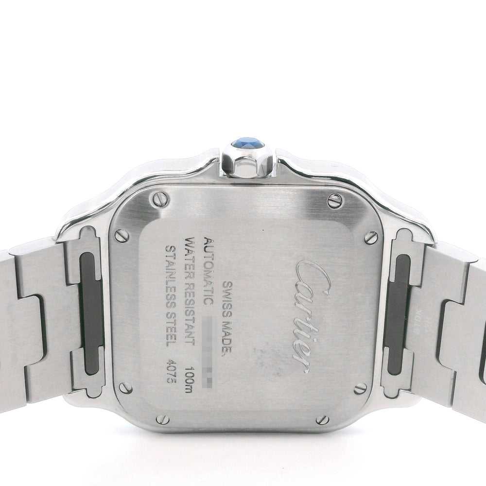 Cartier Santos SS Large w/Diamonds 4075