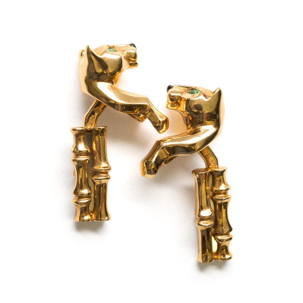 Cartier 18ky Panther Cufflinks