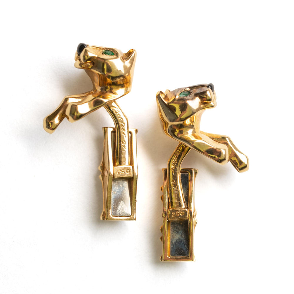 Cartier 18ky Panther Cufflinks