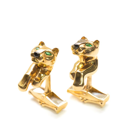 Cartier 18ky Panther Cufflinks