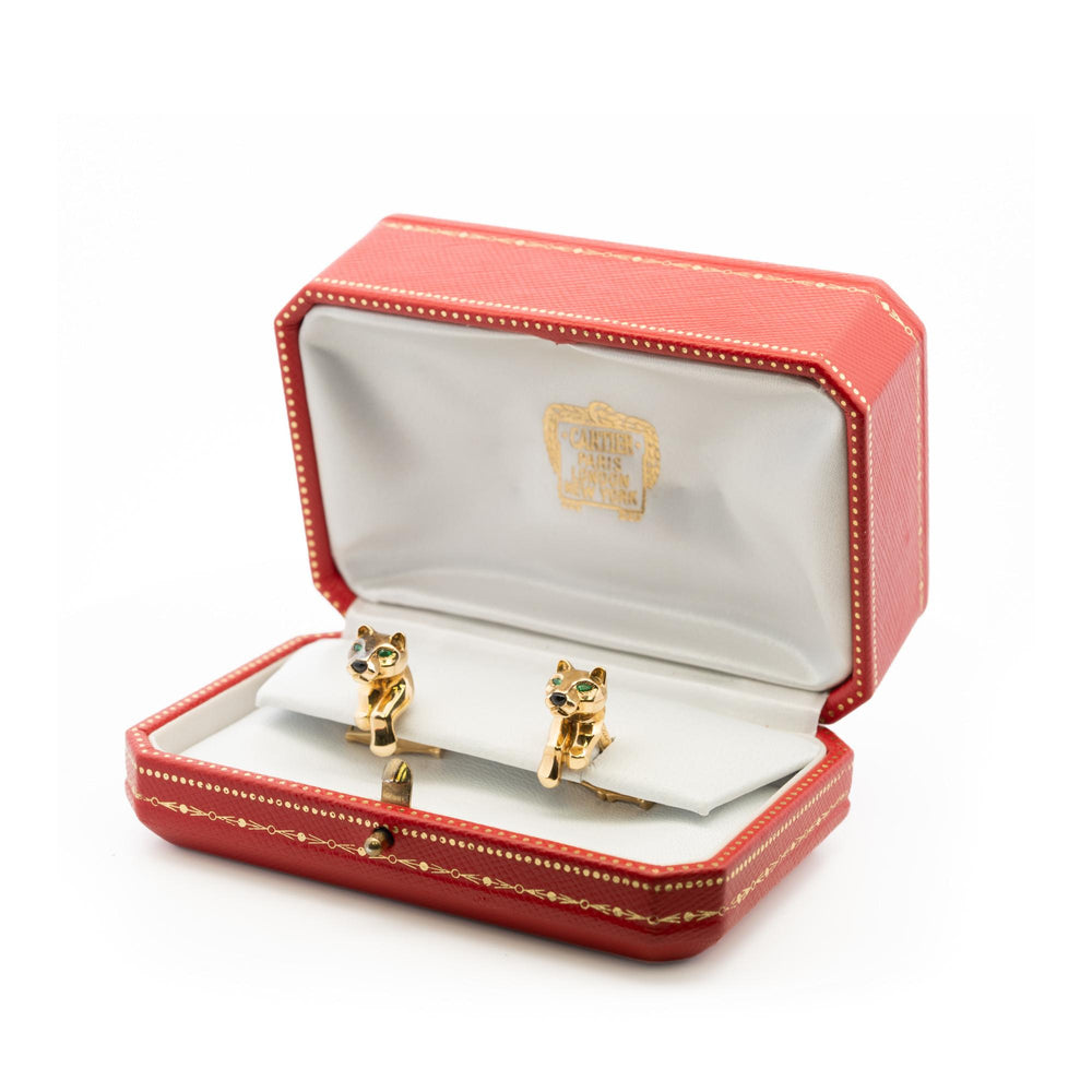 Cartier 18ky Panther Cufflinks