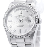 Rolex Day-Date Platinum Diamond Bezel & Dial 18346
