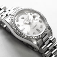 Rolex Day-Date Platinum Diamond Bezel & Dial 18346
