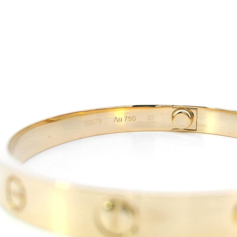 Cartier Love Bracelet 18ky Sz 17