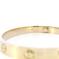 Cartier Love Bracelet 18ky Sz 17
