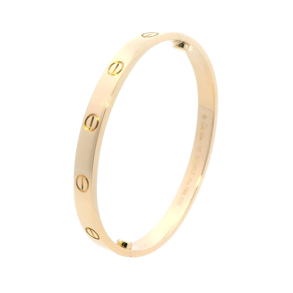 Cartier Love Bracelet 18ky Sz 17
