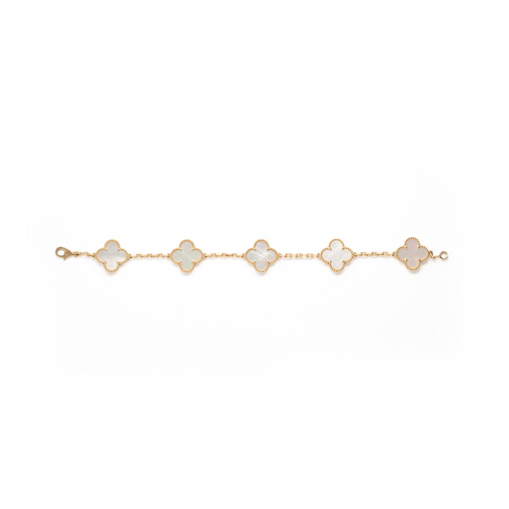 Van Cleef & Arpels MOP 18ky Alhambra Bracelet