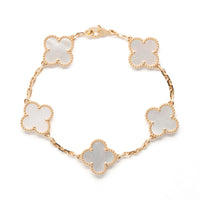 Van Cleef & Arpels MOP 18ky Alhambra Bracelet